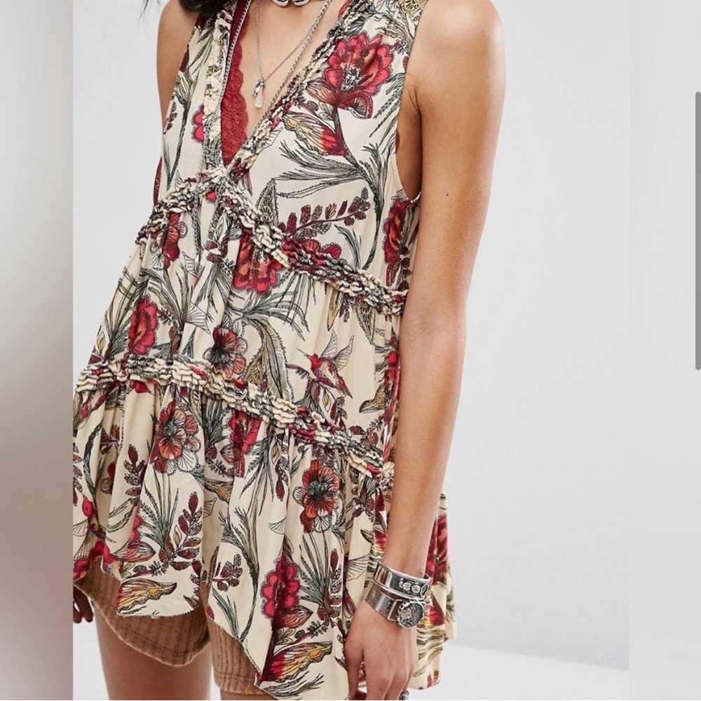 Free People Floral Tunic